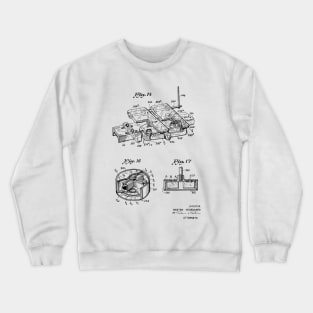 Driving Arrangements for Sewing Machine Vintage Patent Hand Drawing Crewneck Sweatshirt